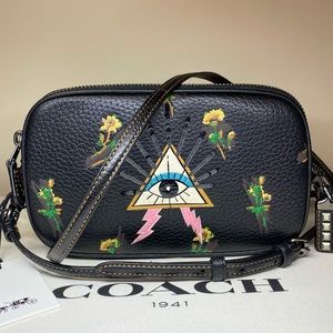 Coach 1941 floral sequins purse crossbody bag
